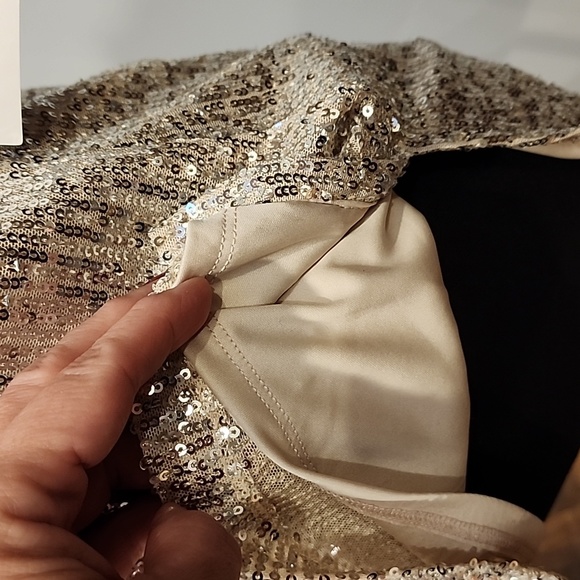 DKNY Sequined Top Gold - Picture 5 of 8